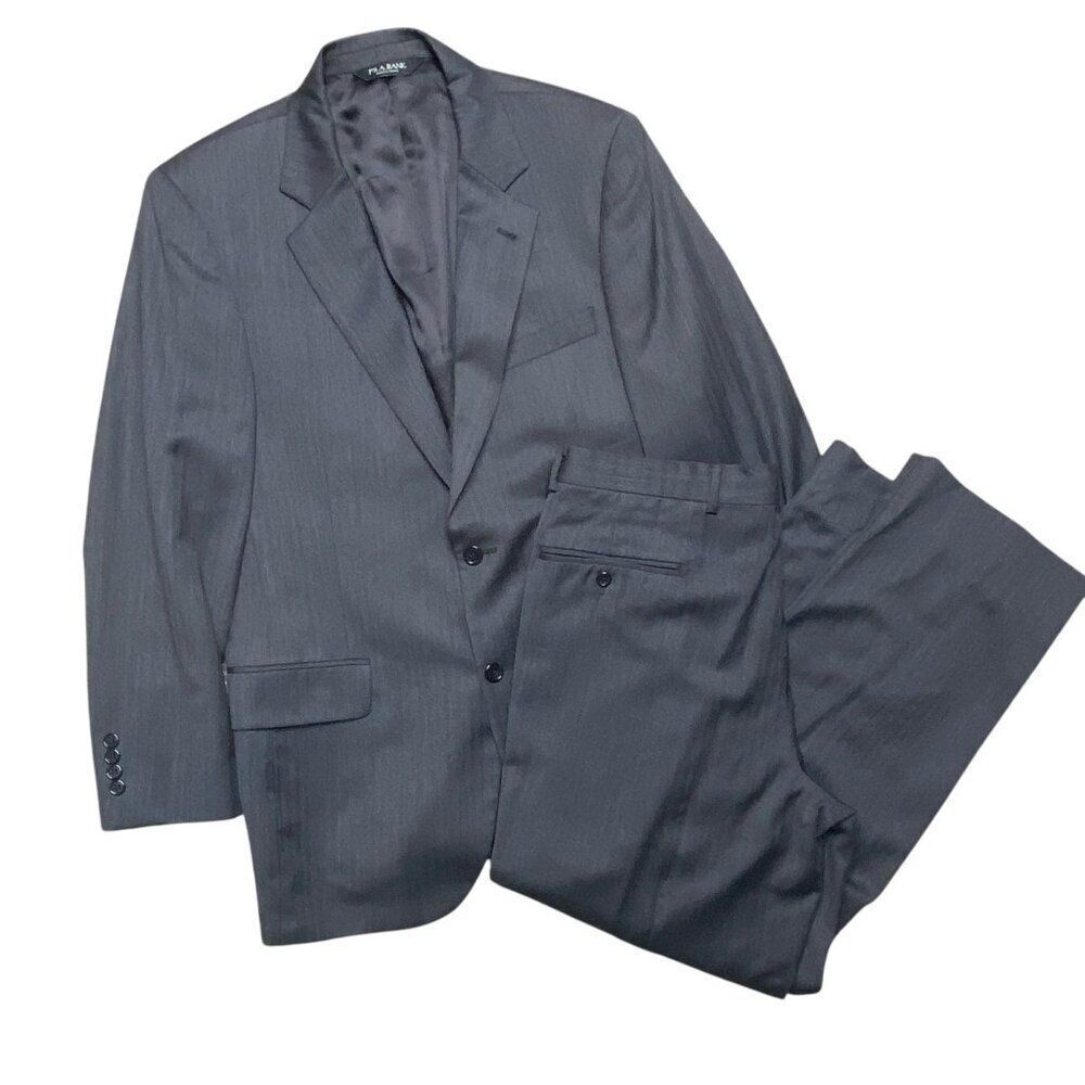 Jos. A. Bank Wool Suit Jacket Size 41R and Pants Size 35R